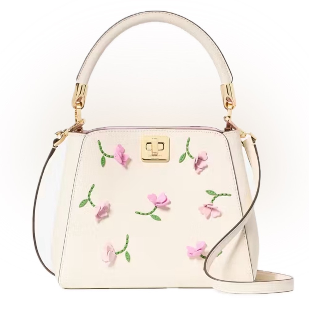 NWT, Kate Spade, Phoebe Applique Mini Top Handle Crossbody